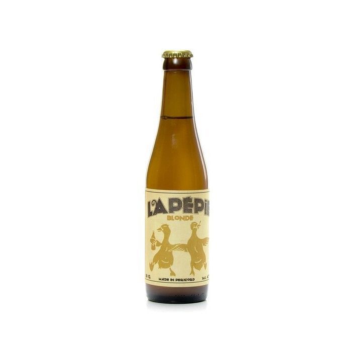 Cerveza rubia artesanal ecológica del Périgord, Brasserie Lapépie, 33 cl.