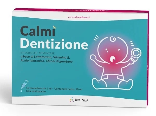 INLINE Calmì Voedingssupplement voor kinderen tijdens het doorkomen van tandjes 10 wegwerpflessen