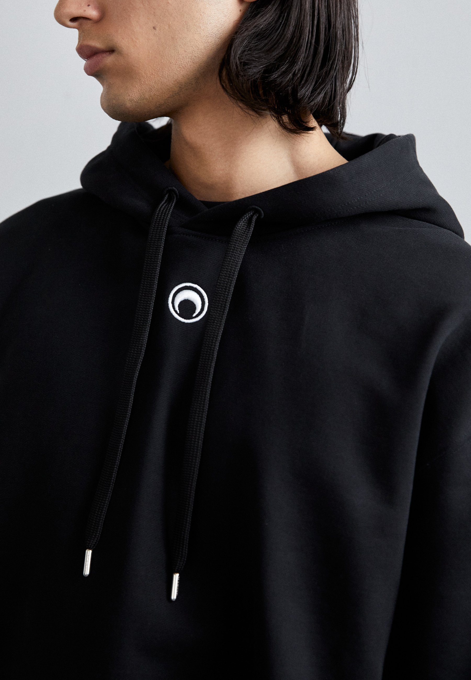 MARINE SERRE MOON LOGO HOODIE UNISEX - Genser - black