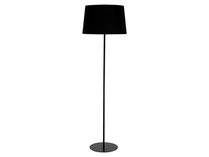 Lampa podłogowa Maja tkaninowa czarna