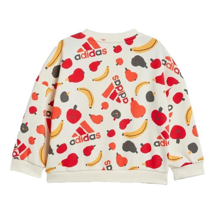 Chándal Adidas beige/naranja para niños/niñas IS2684