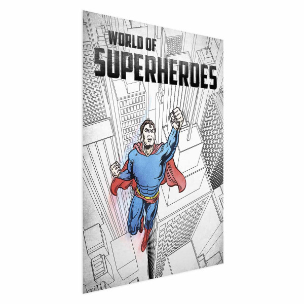 Plakat Superheroes 21x30 cm