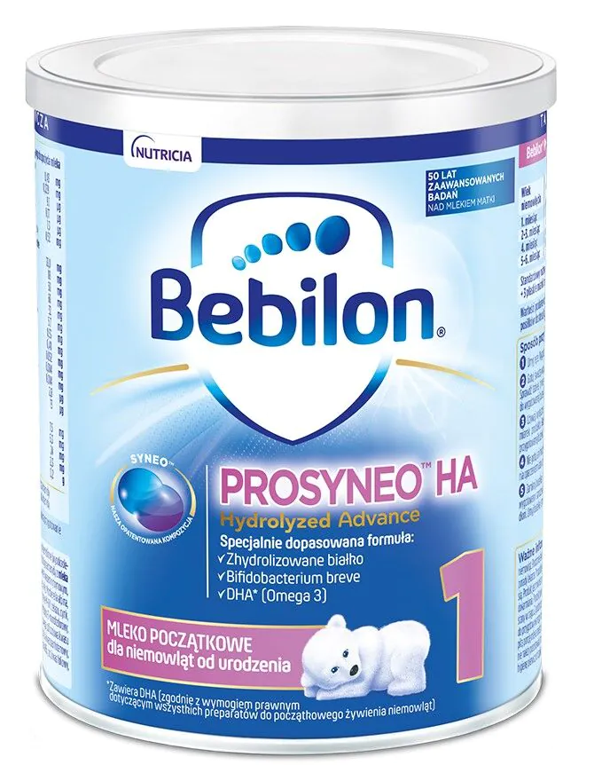 Bebilon Prosyneo Ha 1 Mleko Początkowe Dla niemowląt