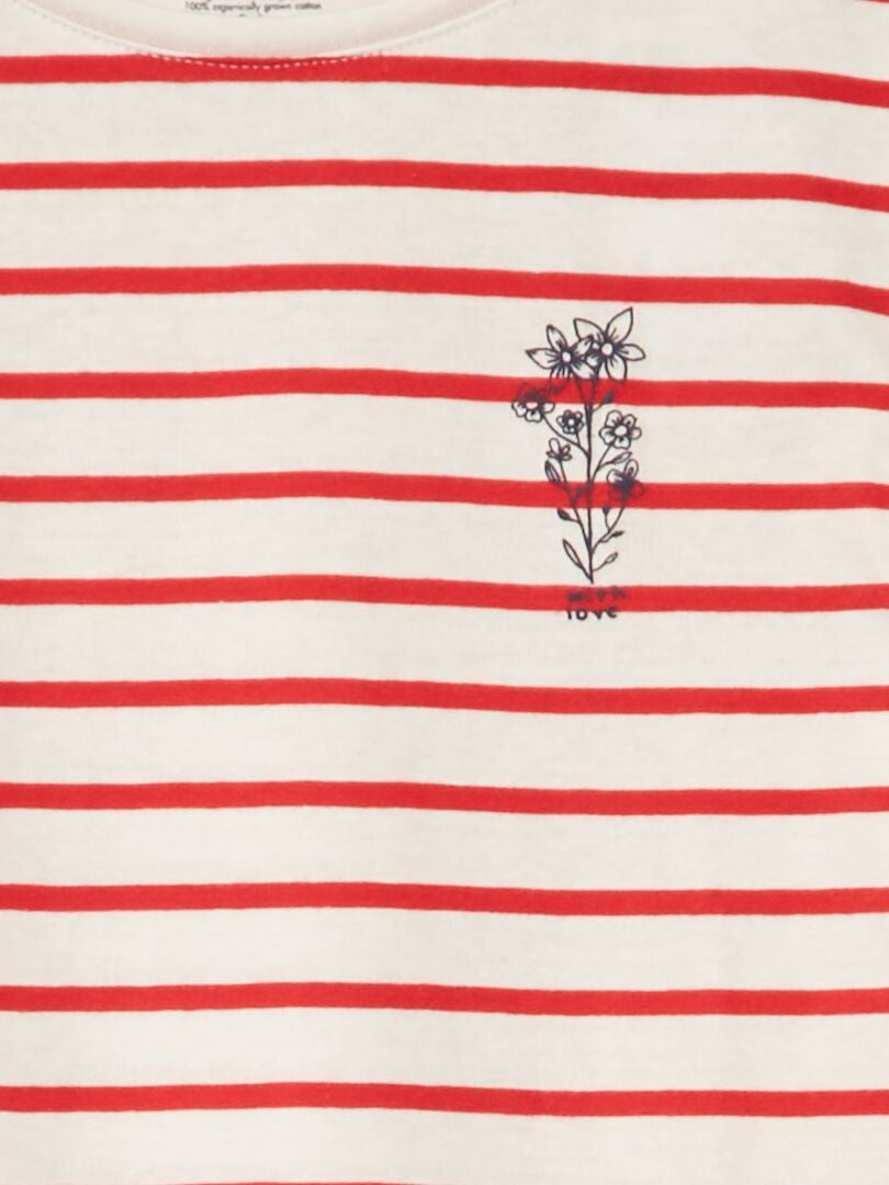 Camiseta de rayas - ROSA