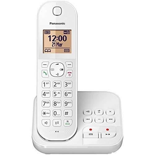 Teléfono inalámbrico - PANASONIC - KX-TGC420GW - Contestador automático integrado - Manos libres - 50 contactos