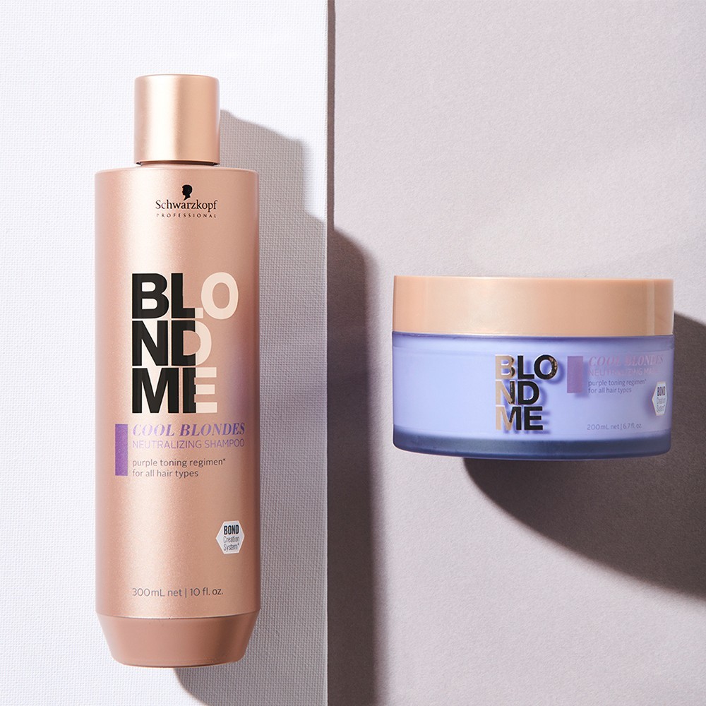 Schwarzkopf Professional Hair Care BLONDE Cool Blondes neitralizējoša tīrīšanas birste - 200 ml