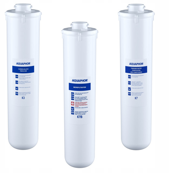Zestaw 3 wkładów filtrujących Aquaphor K3, K7B, K7
