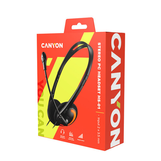 Canyon Basic-koptelefoon met microfoon