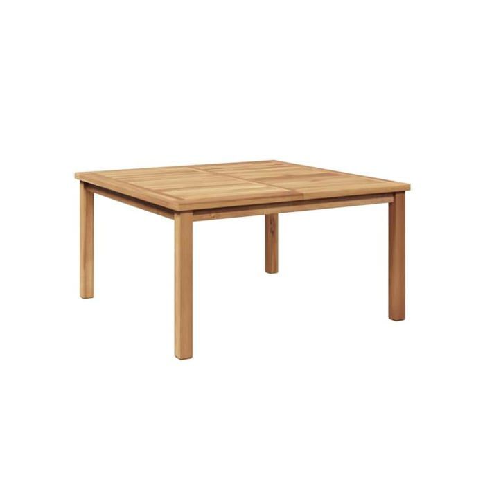 Tavolino da caffè in teak massello - vidaXL - 85x85x45 cm - Marrone - Design moderno - Per giardino e patio - Teak massello