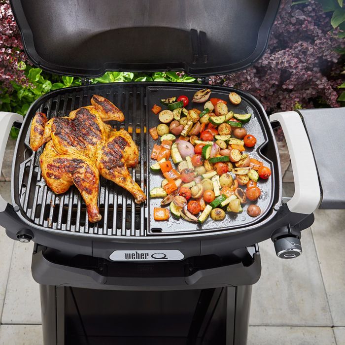 Half bakplaat voor Weber Q 2000N gasbarbecue