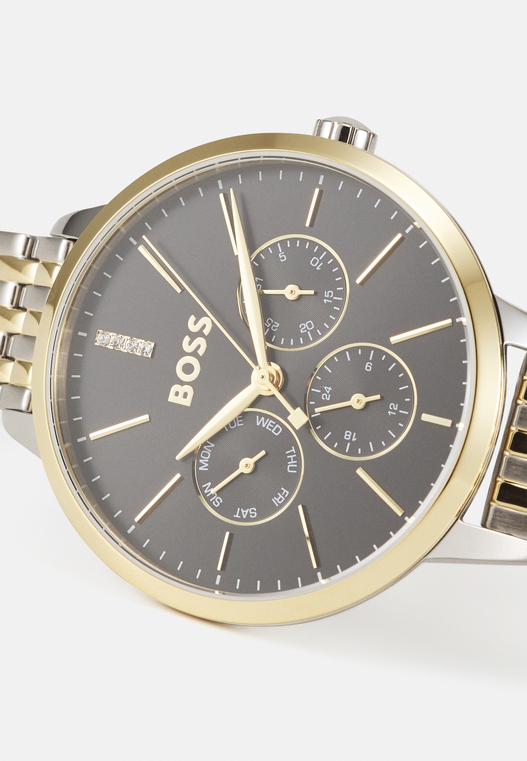 BOSS SYMPHONY - Montre - couleur argent/noir/or
