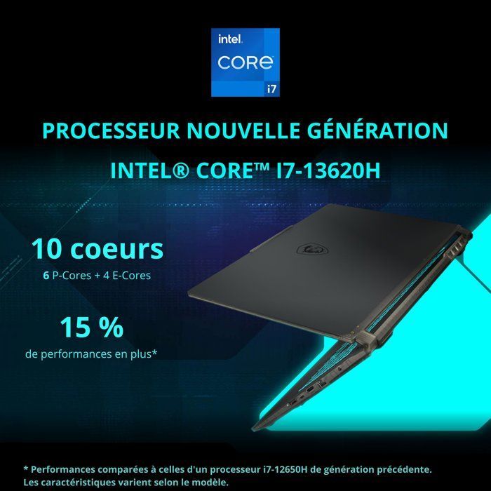 PC Portable - MSI Cyborg 15 A13VE-2093XFR - Sans Windows - 15.6