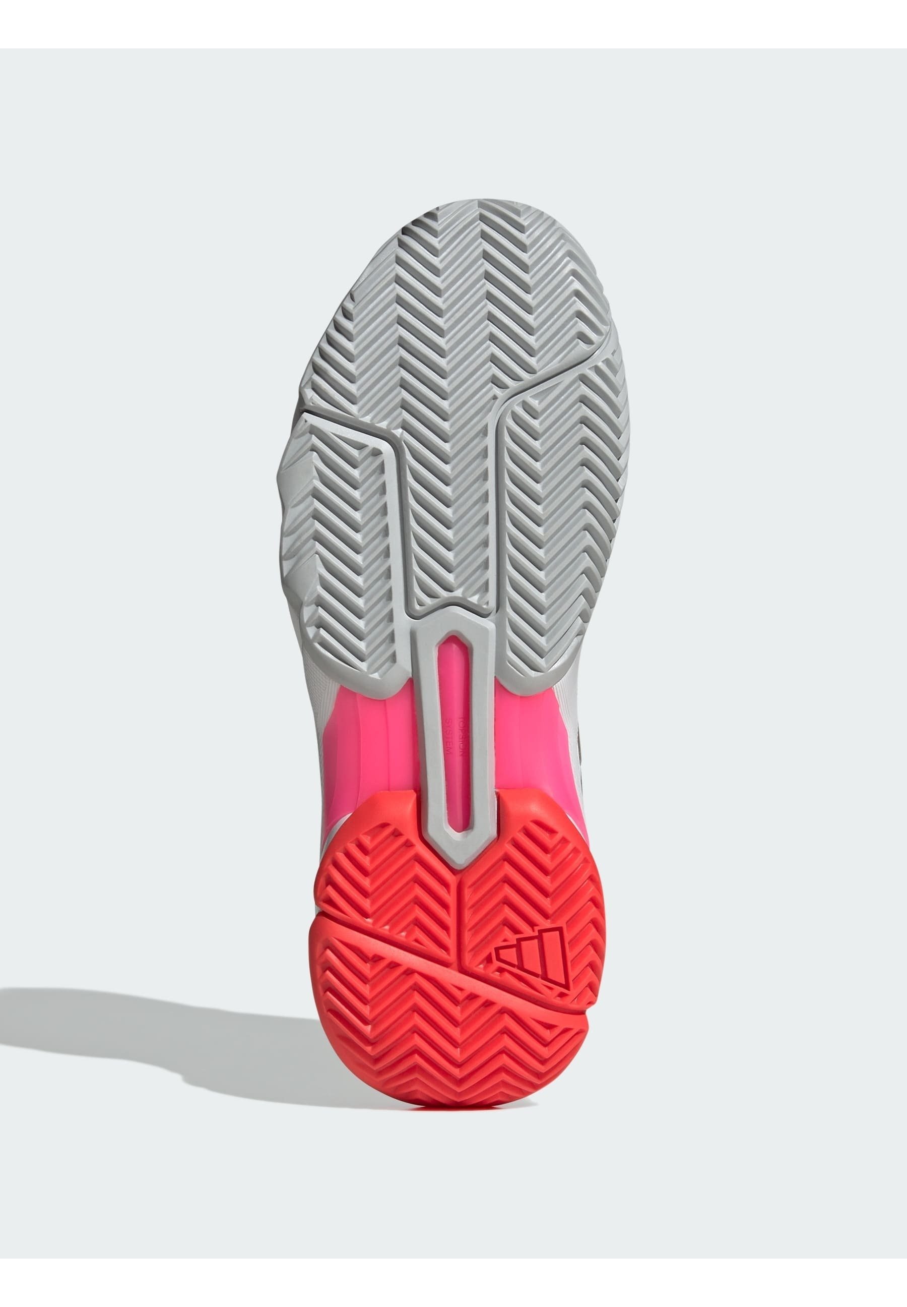 adidas Performance COURTJAM CONTROL - Multicourt tennisschoenen - cloud white iron metallic lucid red