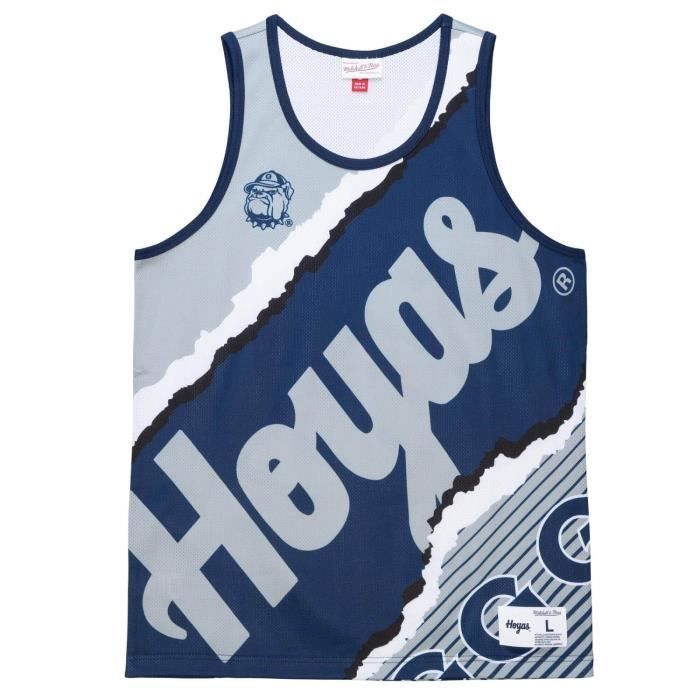 Maglia da basket - MITCHELL & NESS - Università di Georgetown - 100% poliestere - Multicolore - Senza maniche