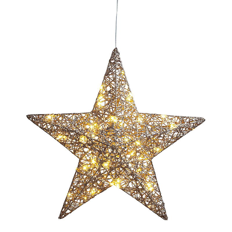Light IT Star 50 cm 50 LED-lampor, glitter