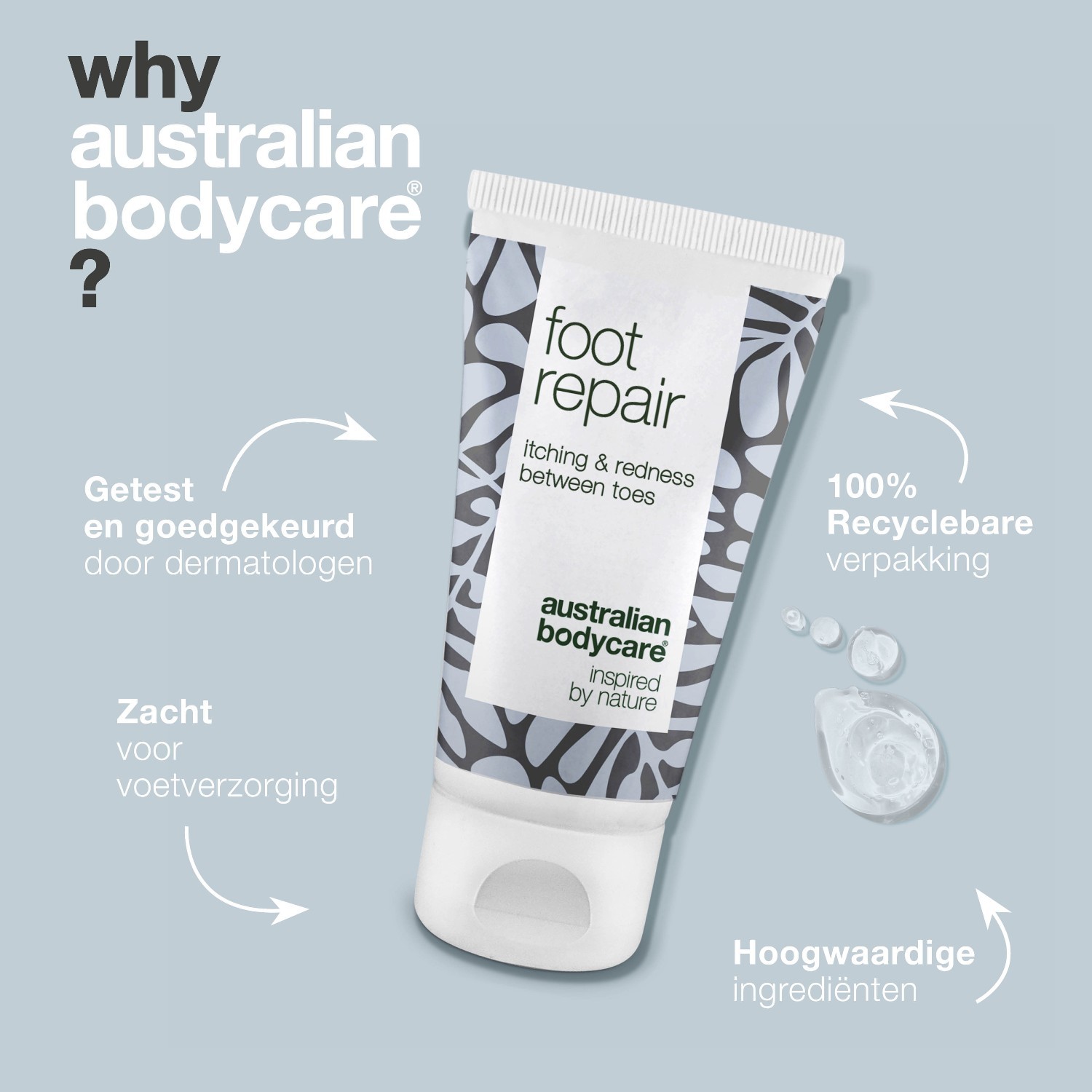 Komplet za nego nog Australian Bodycare za obnovo nog – 50 ml