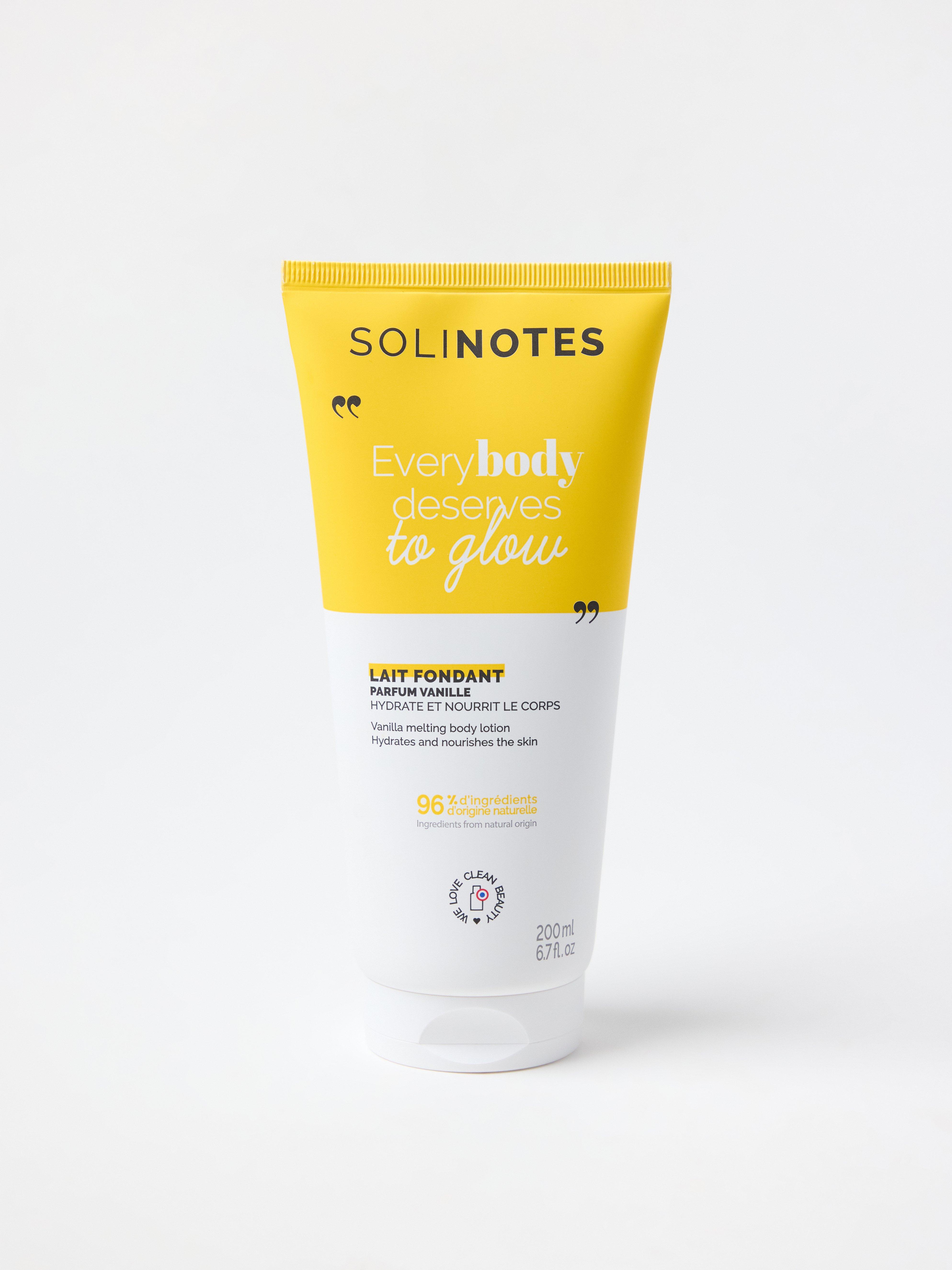 Solinotes kroppsmelk vanilje uten farge