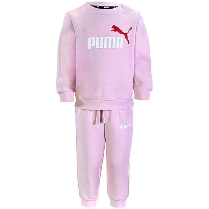 Chándal Puma rosa perla para niña