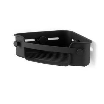 Półka pod prysznic narożna Flex Gel Lock czarna
