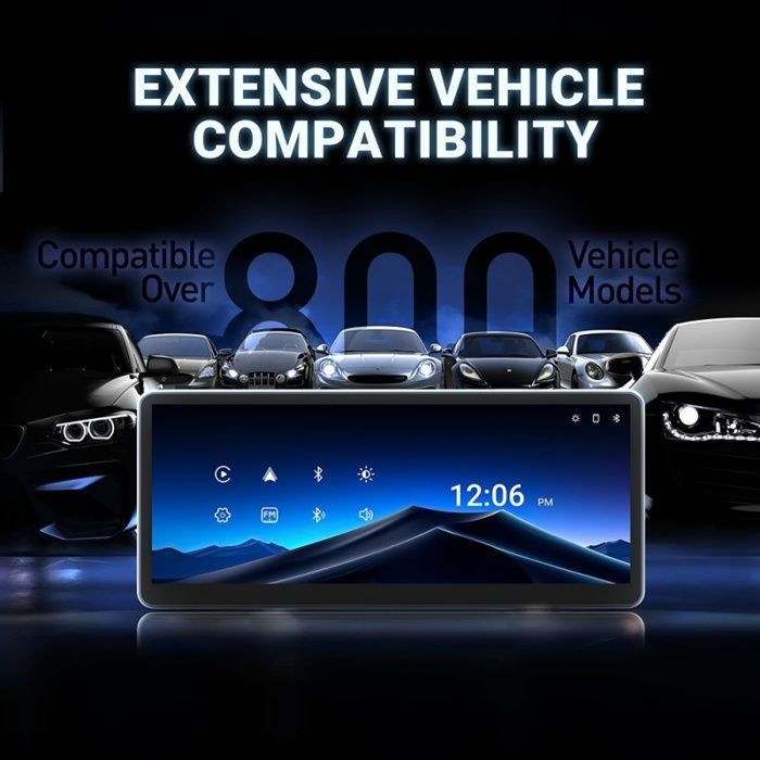 Schermo wireless portatile MINIX CP89-HD con CarPlay/Android Auto - Touchscreen IPS da 8,9