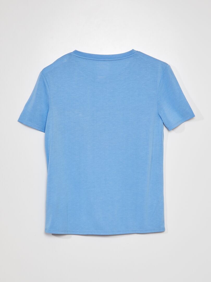 Effen T-shirt - So Easy - BLAUW