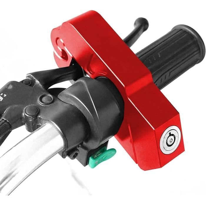 Candado para manillar de motocicleta, candado antirrobo para manillar, candado para ciclomotor todoterreno, scooter y bicicleta de montaña.