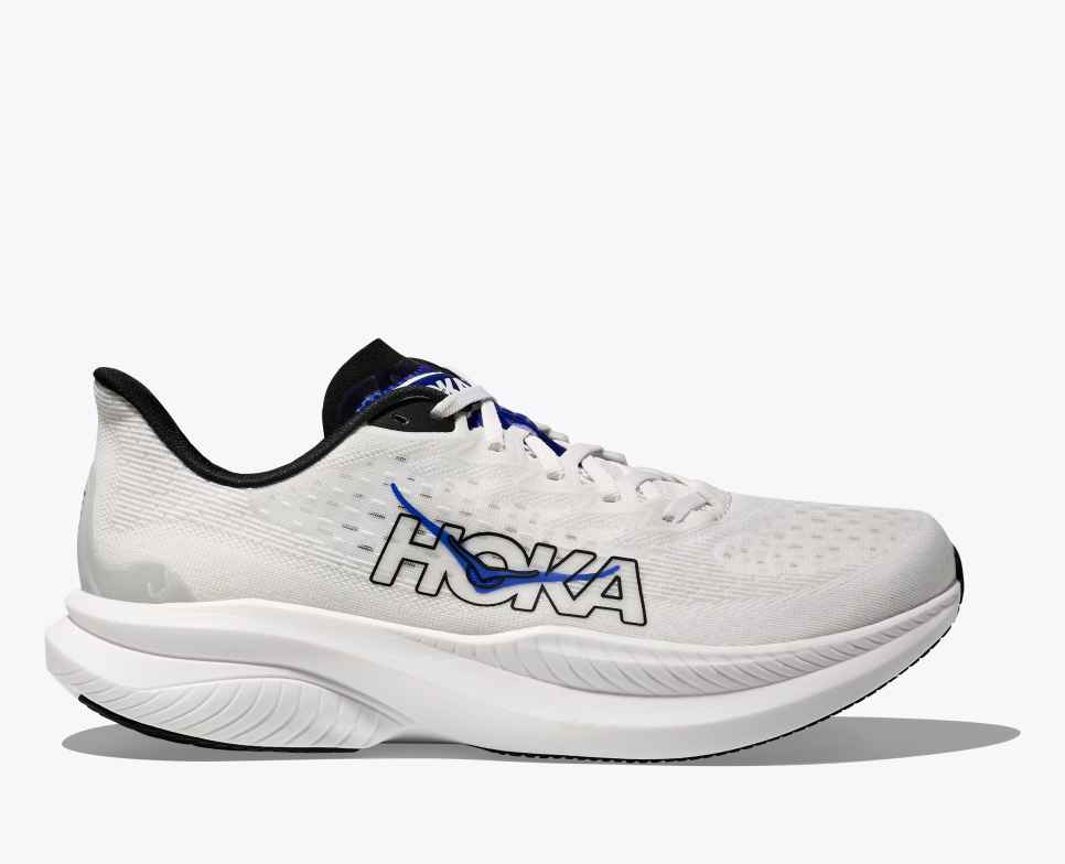 HOKA Mach 6 Blanco / Azul Ultramar