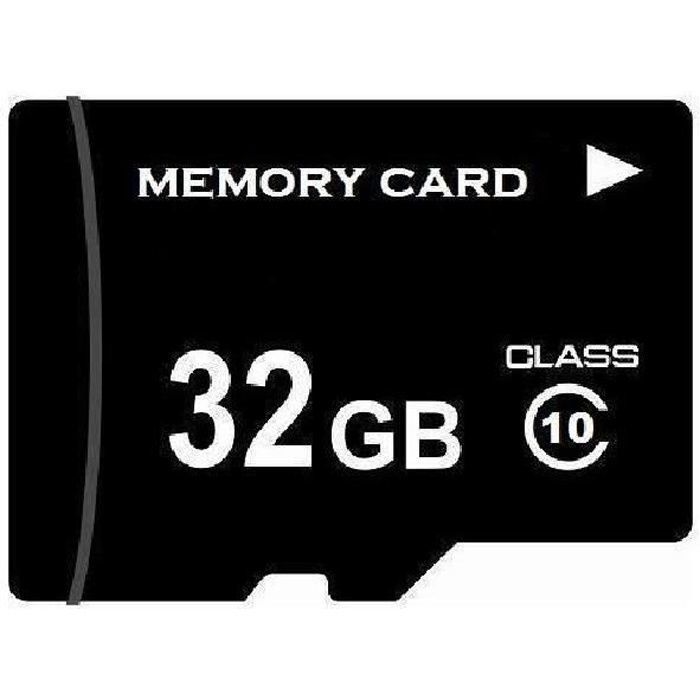 Carte Micro SD - Original - 32 Go - SDHC - Température de fonctionnement - Noir