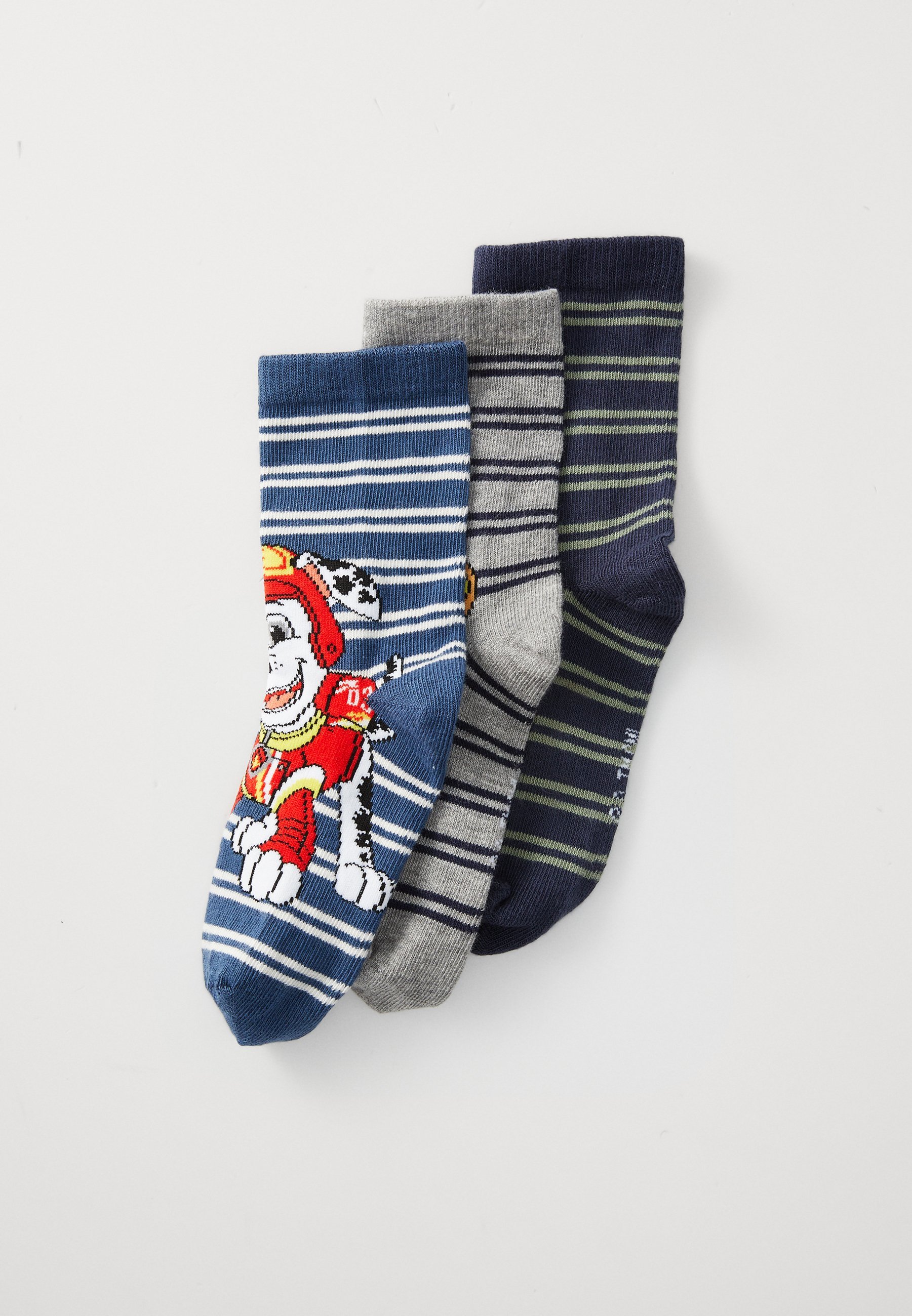 Name it NMMSOMMER PAW SOCK 3 PACK UNISEX - Kniehoge sokken - insignia blue/insignia navy blaz/grey melange