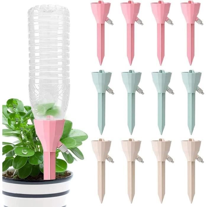 12-Piece Drip Irrigation Kit, Automatic Plant Watering System with Adjustable Valves