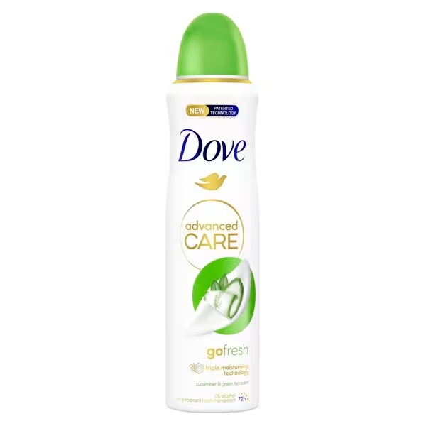 Dove Advanced Care Go Fresh antiperspirant dezodorans u spreju s krastavcem i zelenim čajem 150 ml