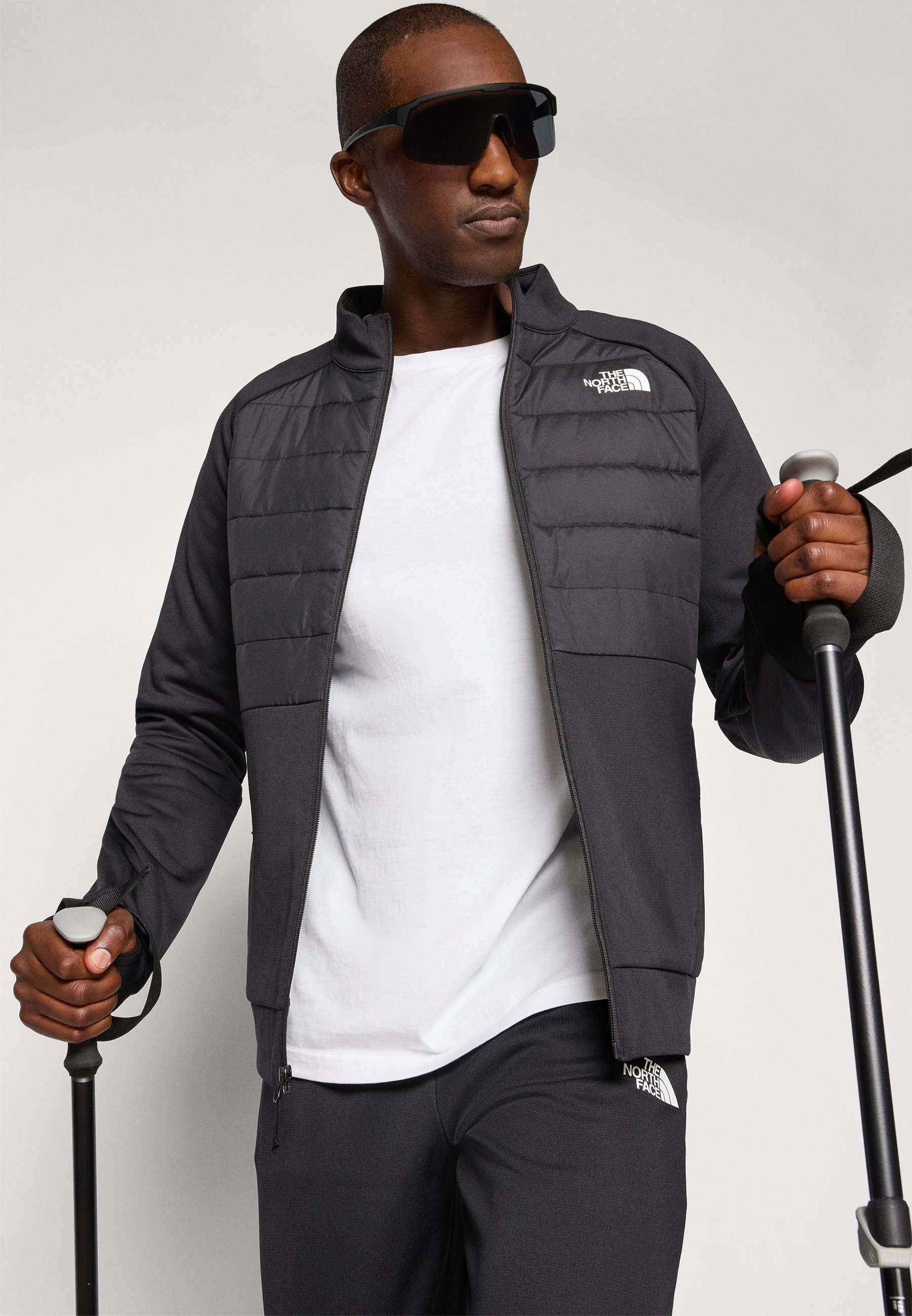 The North Face REAXION HYBRID FULL ZIP - Outdoorjack - zwart gemêleerd