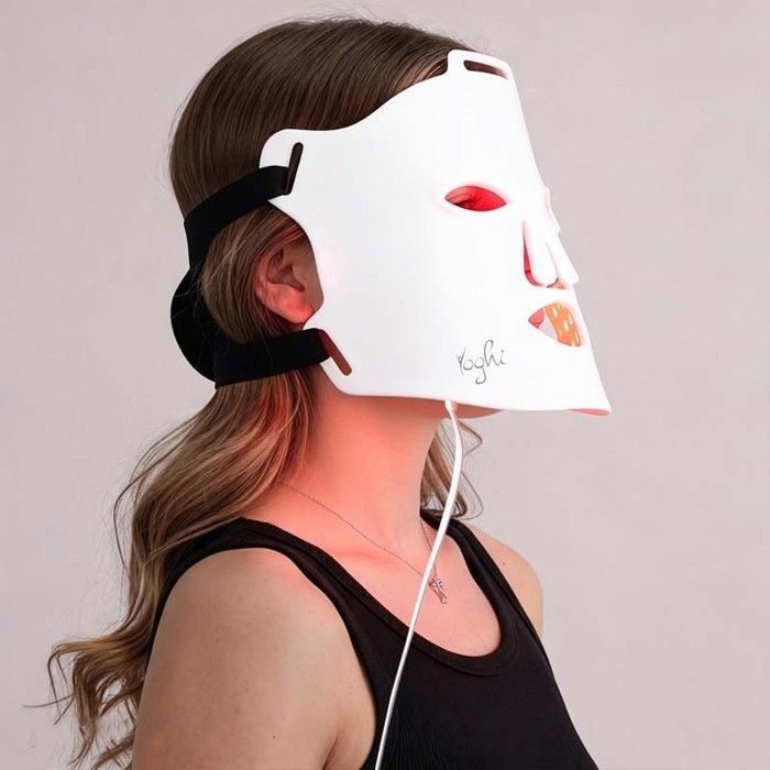 LED Face Mask - YOGHI - Silk Moon - White - 4 wavelengths - Remote control included