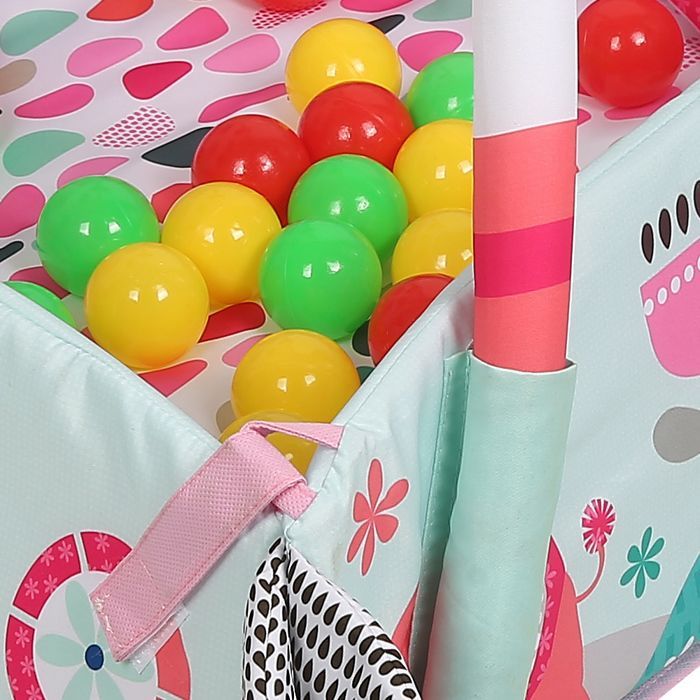 Tapis d'éveil de jeu musical multifonctionnel pour bébé - ERROLVES - Rose - Cadre de fitness 5 en 1 - Aire d'éveil interactif