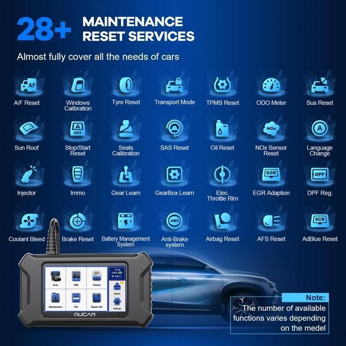 bazarland30. MUCAR CS90 Diagnostic Tool OBD ECM Scanners Code Readers Car Diagnostics Tools 28RESET