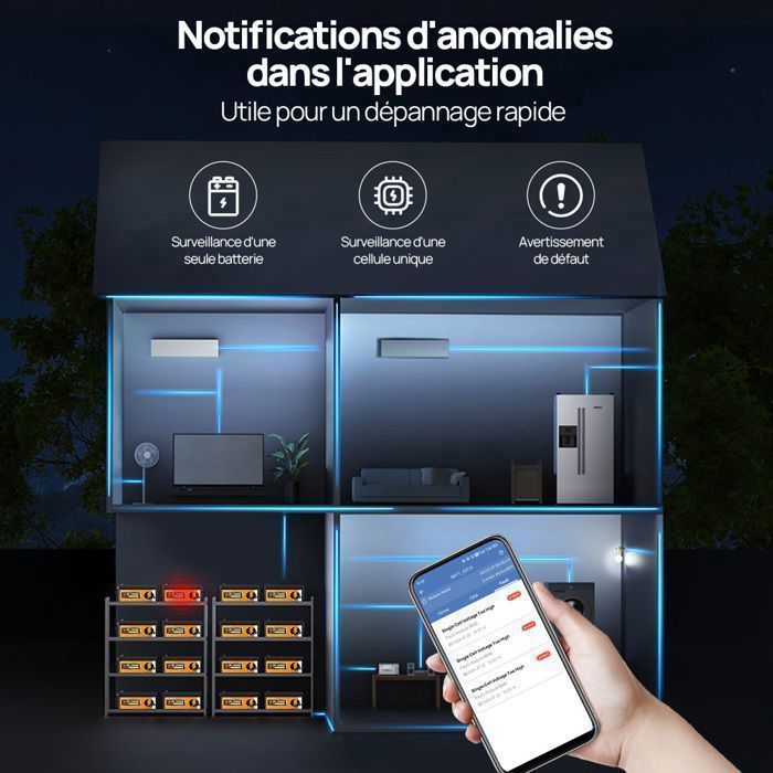 Batería de litio ECO-WORTHY de 12 V y 280 Ah con Bluetooth, más de 6000 ciclos, protección BMS, reemplaza la batería LiFePO4 de 200 Ah, para autocaravanas.
