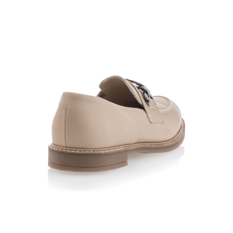 Beige loafers/båtsko til dame