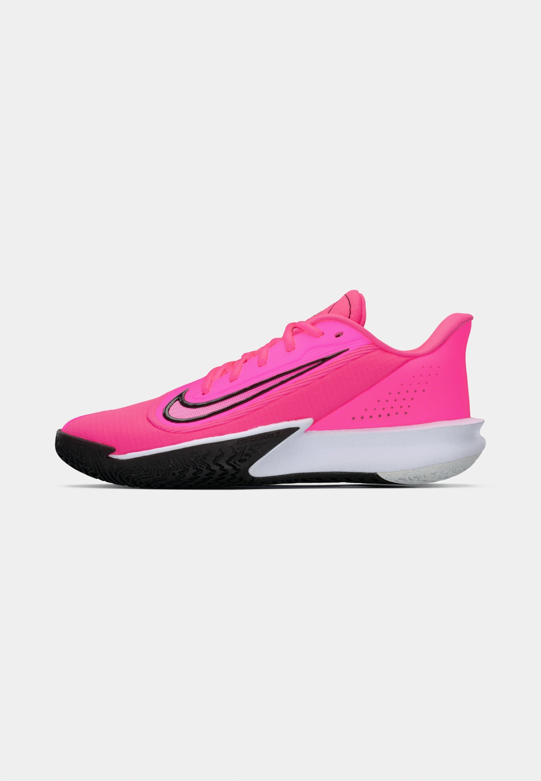 Nike Performance PRECISION VII - Basketbalschoenen - roze/zwart/wit