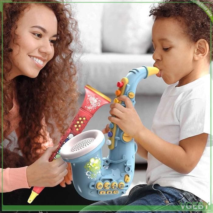 Fafeicy jouets d'instruments de musique Jouets De Saxophone Pour Enfants Jouets etapos;instruments De puericulture jouets Rouge
