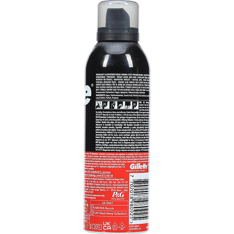 Gillette-partavaahto 200 ml normaali Gillette