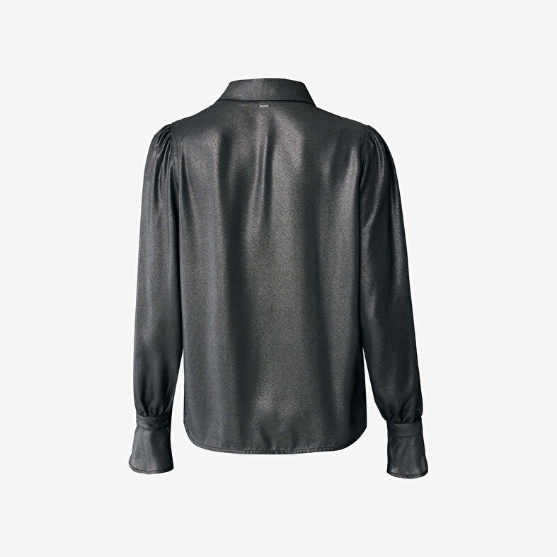 Silberne Damenbluse