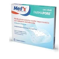 Steriler, transparenter, wasserfester Pflasterverband FARMAC-ZABBAN Med's 10 m x 15 cm, 5 Stück