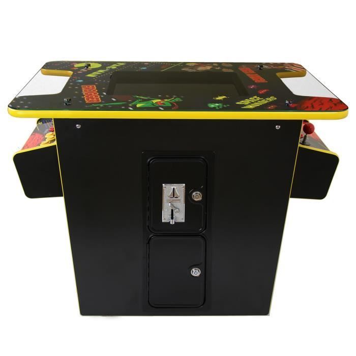 Tavolino da cocktail - Arcade - 60 giochi classici - 48 cm - Nero - Per interni