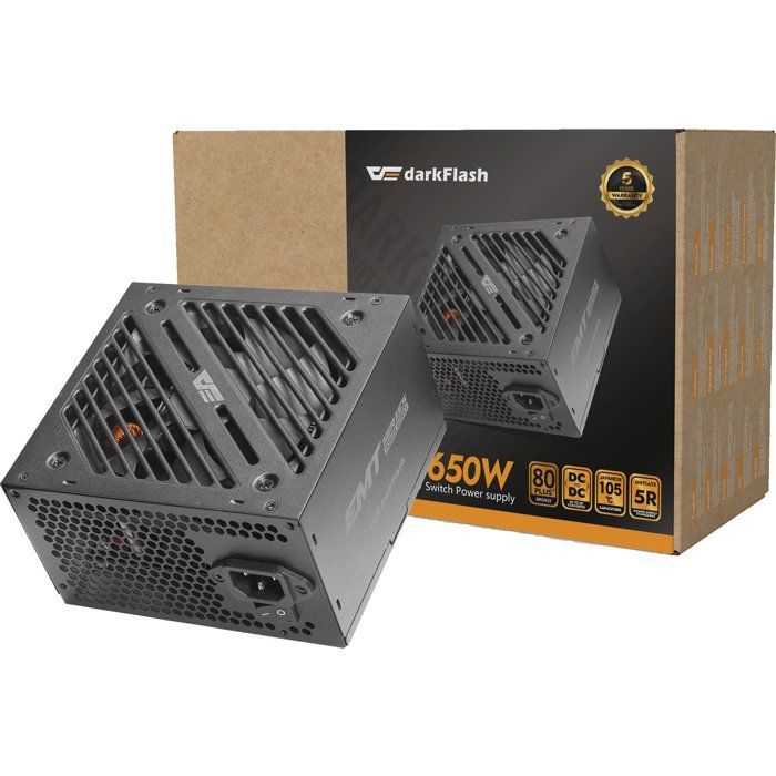 DARKFLASH EMT – Nicht-modulares PC-Netzteil – 650 W – 80 Plus Bronze