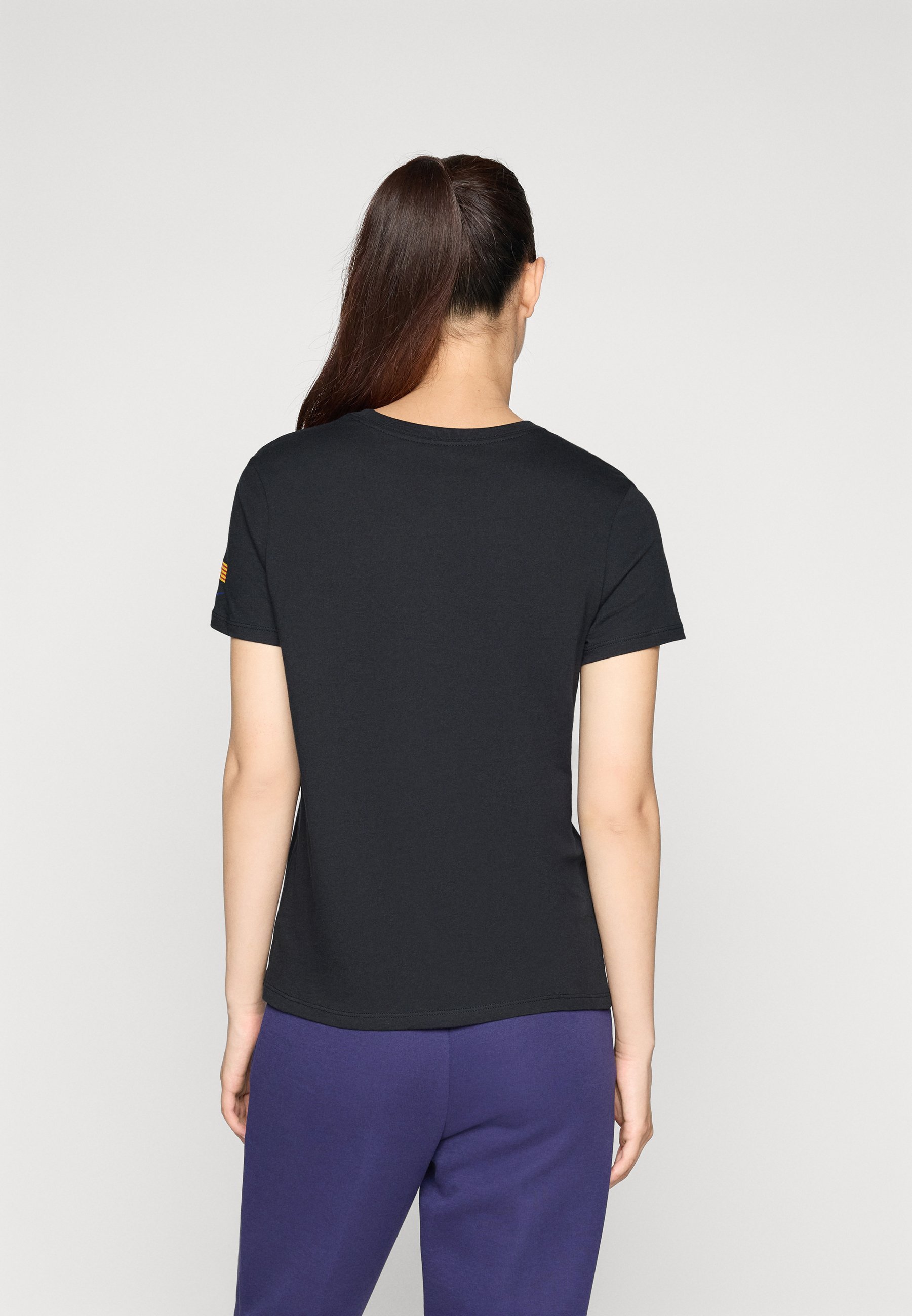FC BARCELONA CREST TEE - Klubové oblečení - black/white