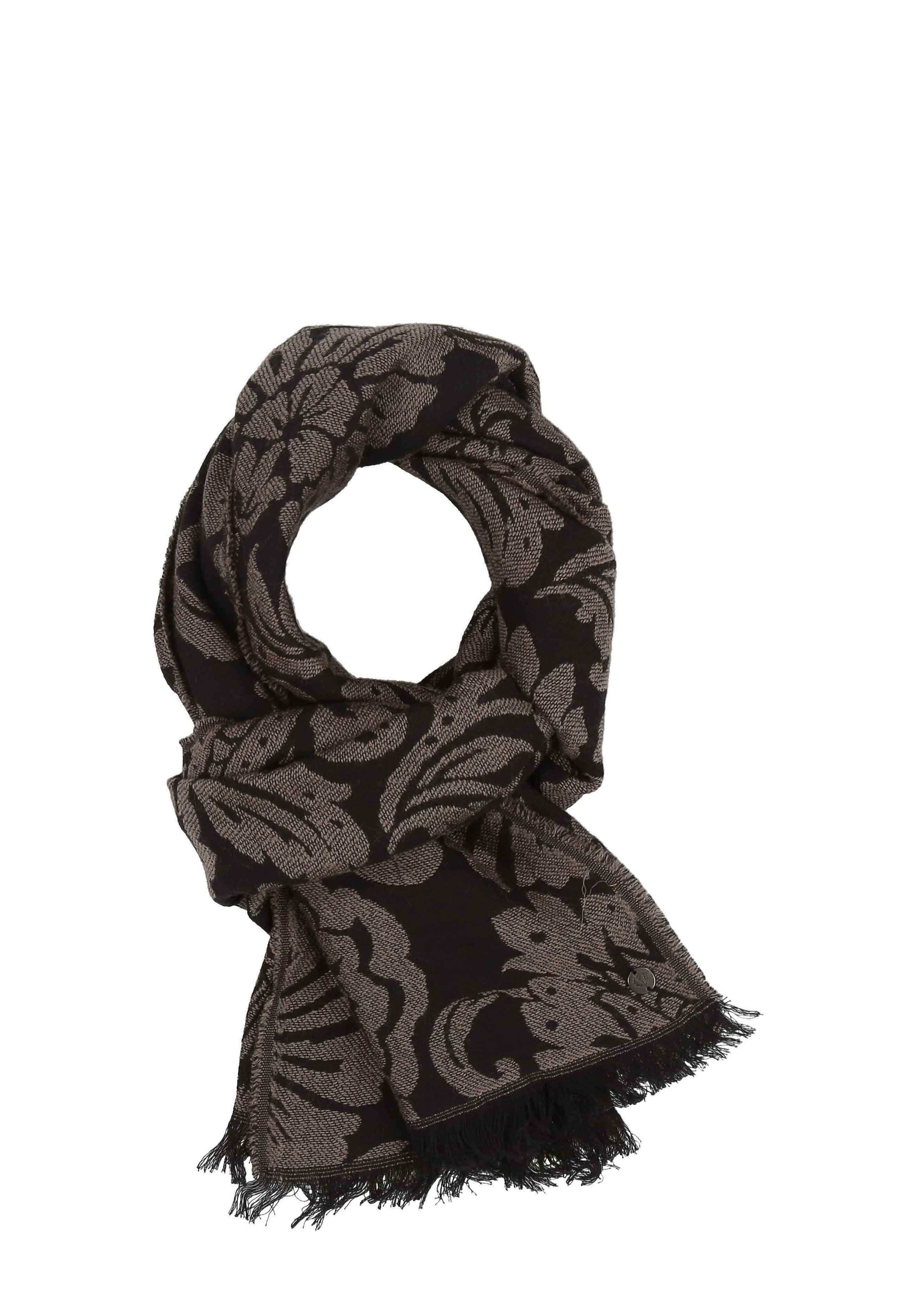 FRAAS STOLA MET BLOEMENPRINT - Sjaal - kaviaar