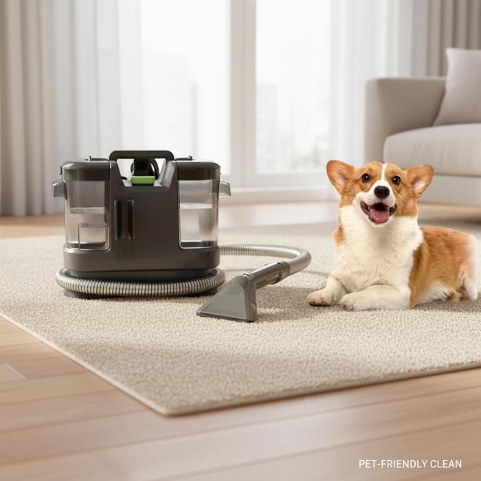 Nettoyeur détacheur portable - 500W/12 Kpa/Tuyau 1,5M - Cordon d'alimentation 5M - Réservoir 0,8L/1,8L - Aspirateur nettoyeur à eau
