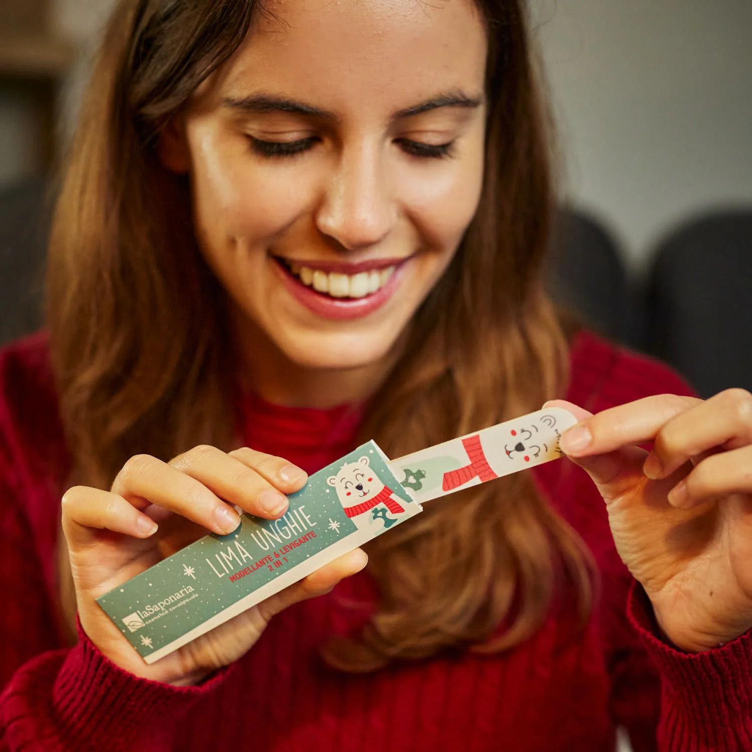 Mani Limetta unghie 2 in 1- Orso polare - Lime e Spazzolini Unghie