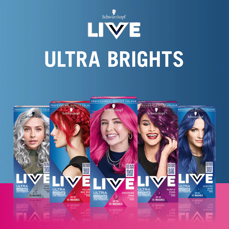 Schwarzkopf LIVE Ultra Brights ou Pastel - Tintura semipermanente para cabelo