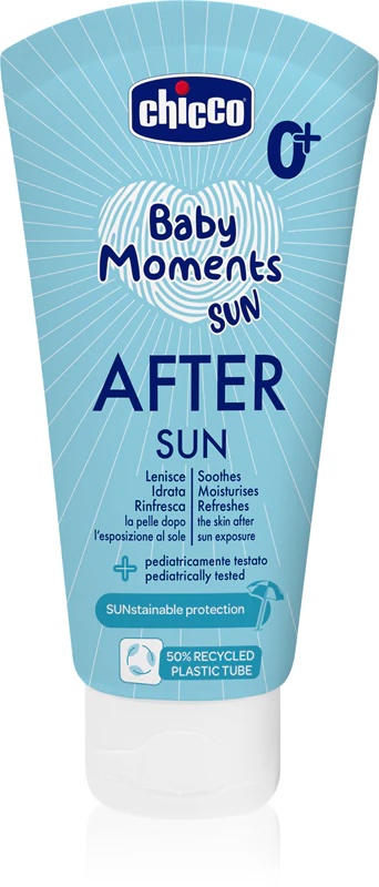 Chicco Baby Moments Sun losjon za po sončenju za dojenčke od rojstva
